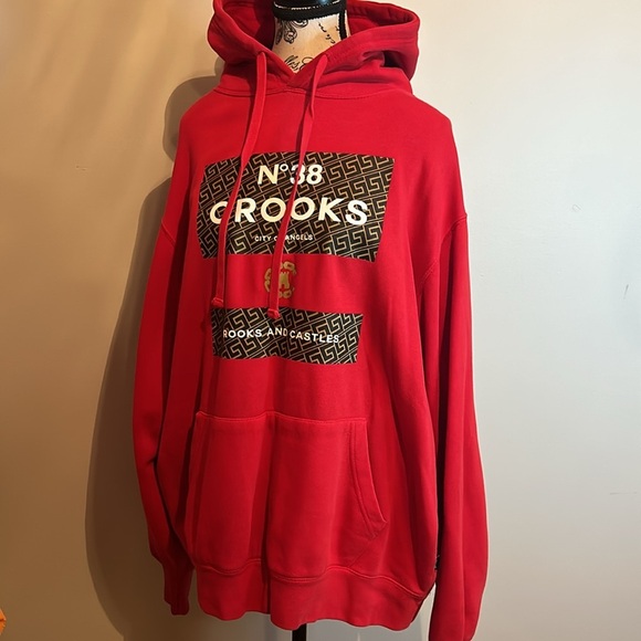 Crooks & Castles Red Men's Sweater - Picture 1 of 7